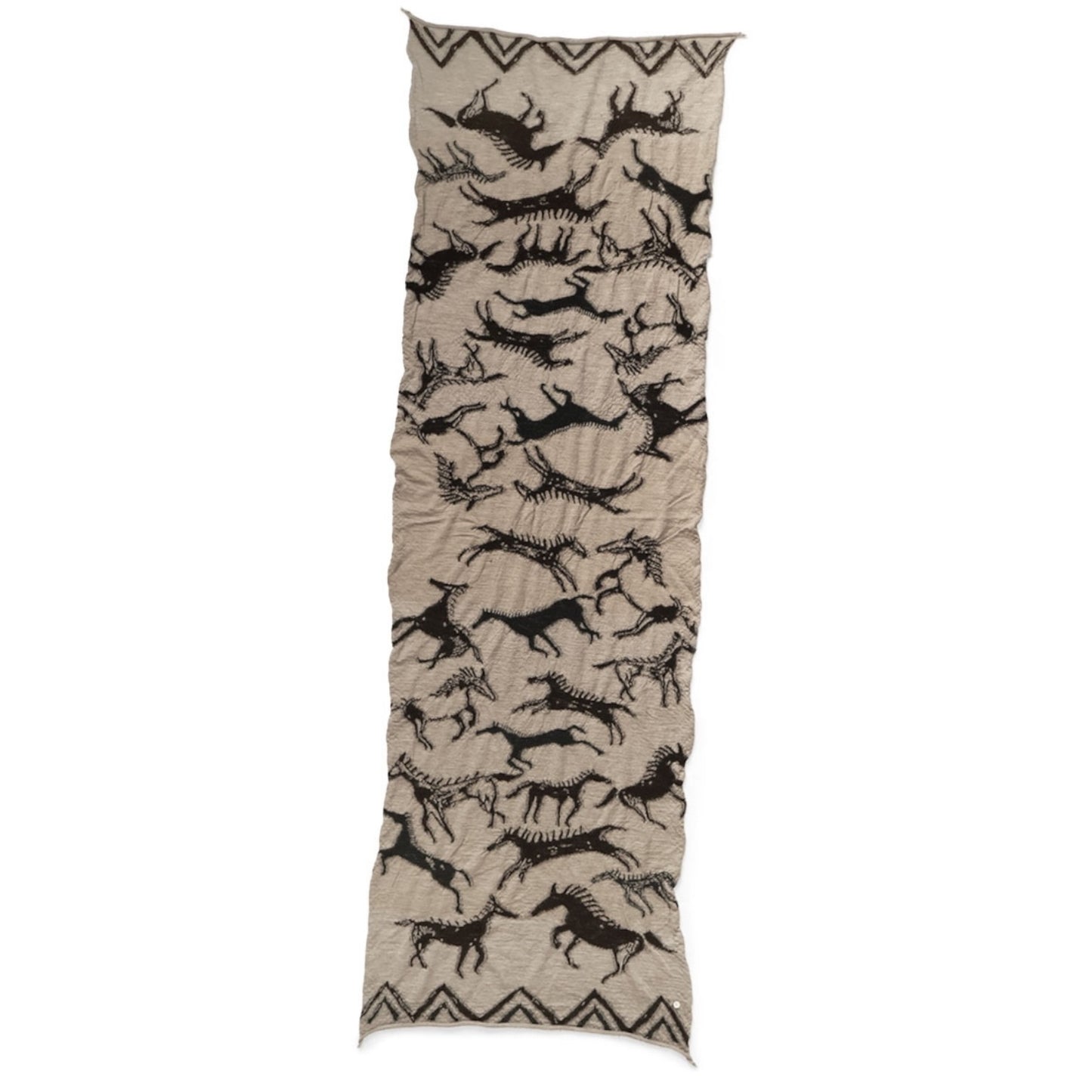 Kapital Felted Wool Indian Painting Scarf