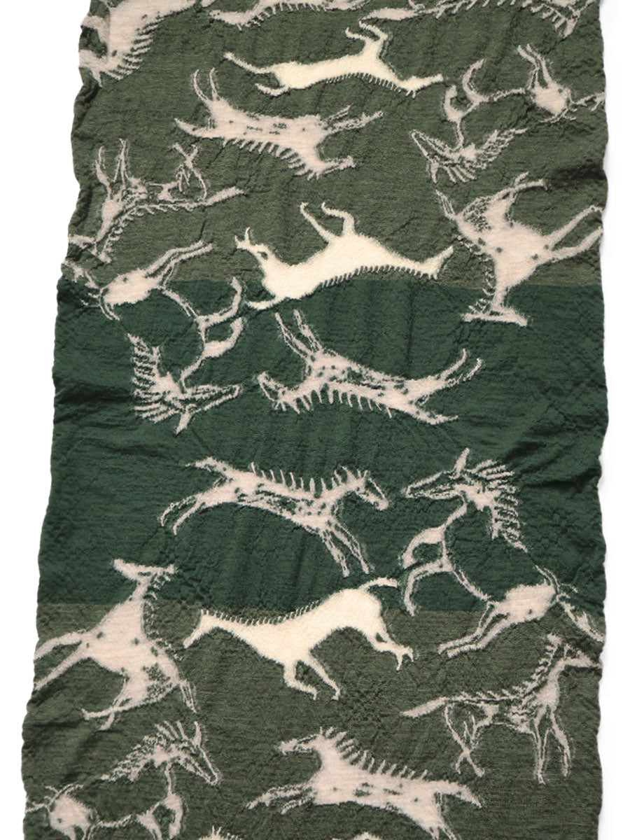 Kapital Felted Wool Indian Painting Scarf