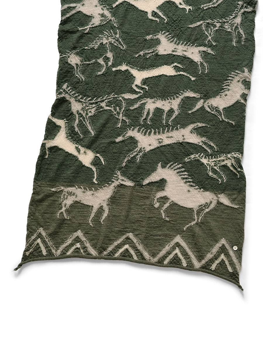 Kapital Felted Wool Indian Painting Scarf