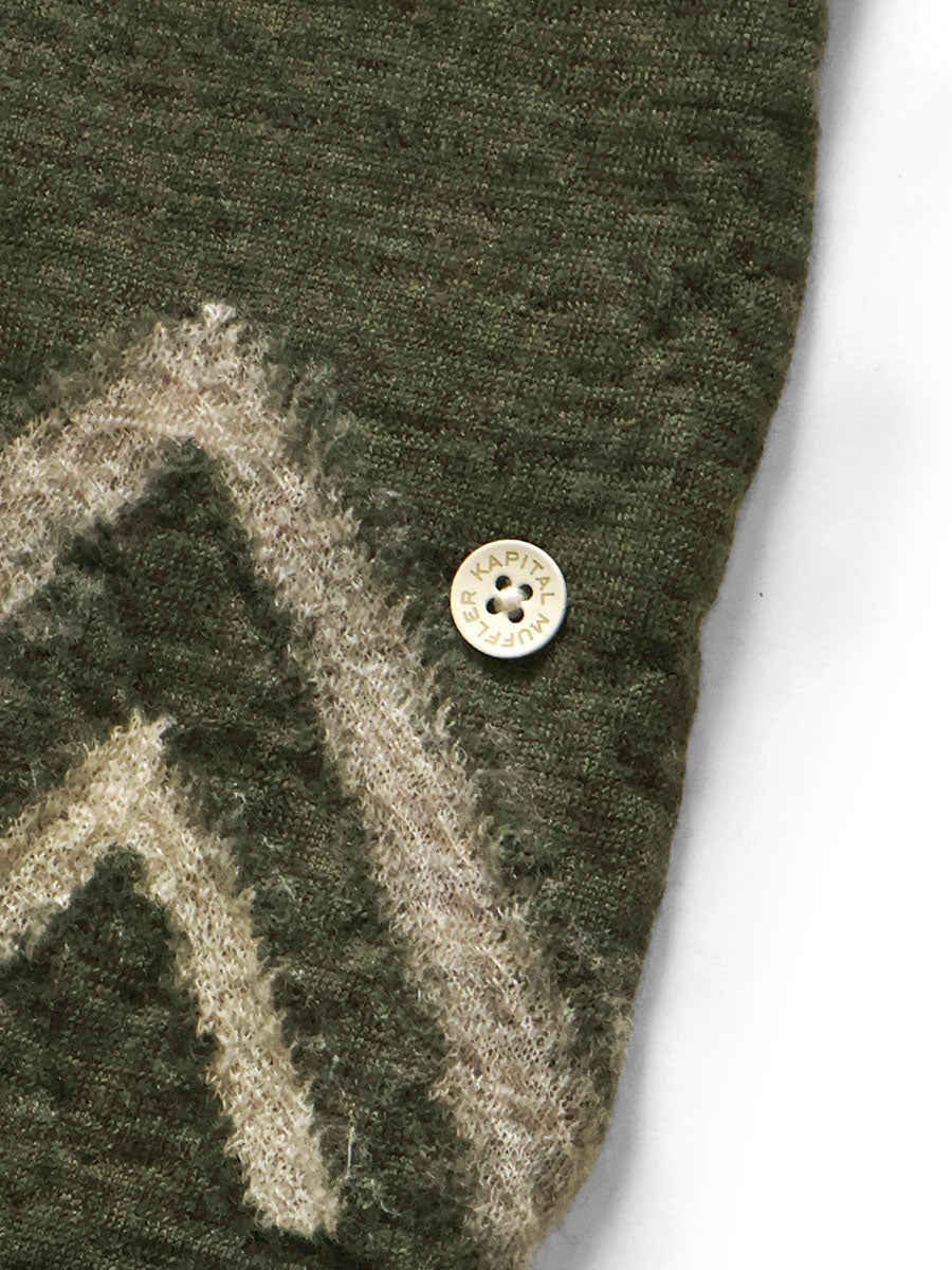 Kapital Felted Wool Indian Painting Scarf