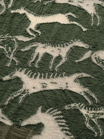 Kapital Felted Wool Indian Painting Scarf