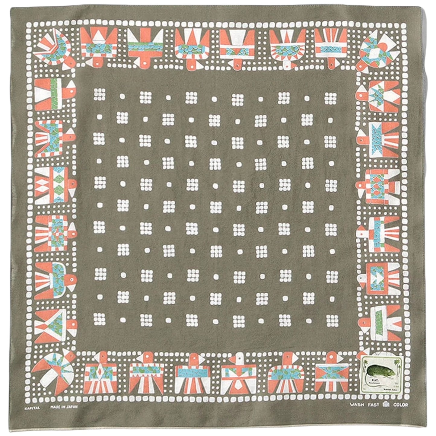 Kapital Fastcolor Selvedge Bandana (Thunderbird)