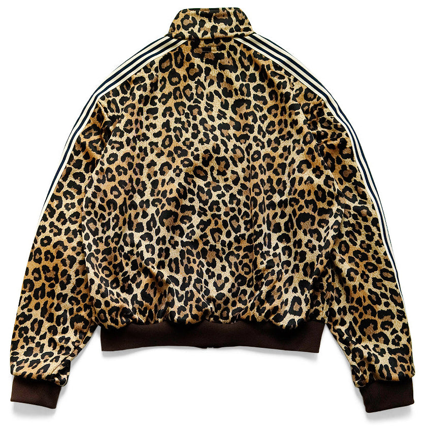 Kapital Smooth Jersey Leopard Print Stuntman Track Jacket