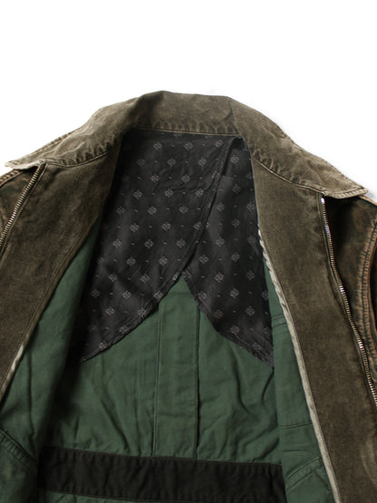 Kapital Velveteen Hunter Drizzler Jacket (Dirty Dyed)