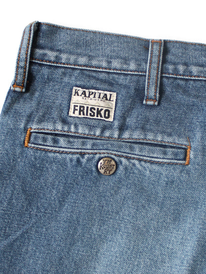 Kapital 14oz Denim 5P Frisko (Center Pleats)
