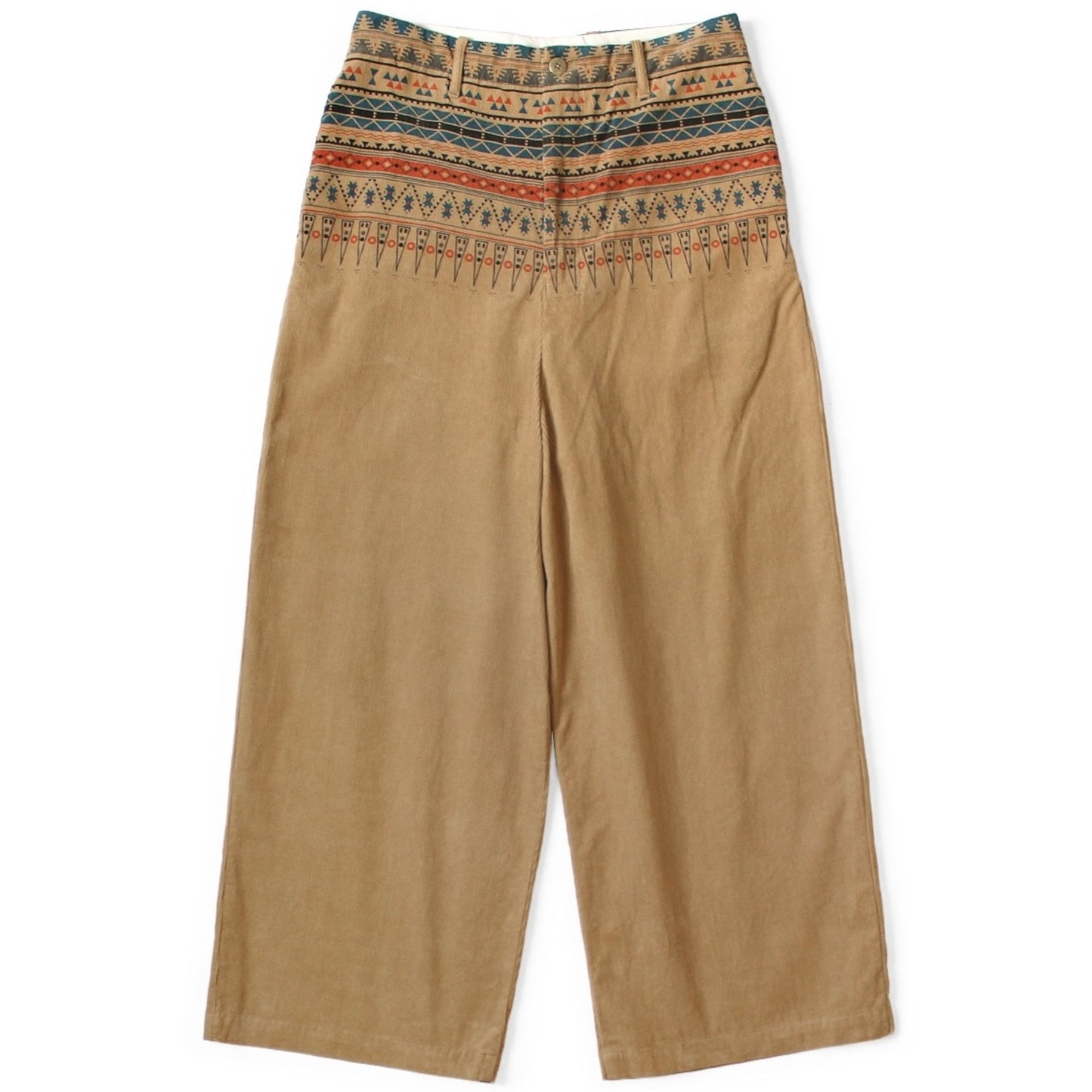 Kapital 14Wale Corduroy Tapered Pants (Town Craft Tribe Pattern)
