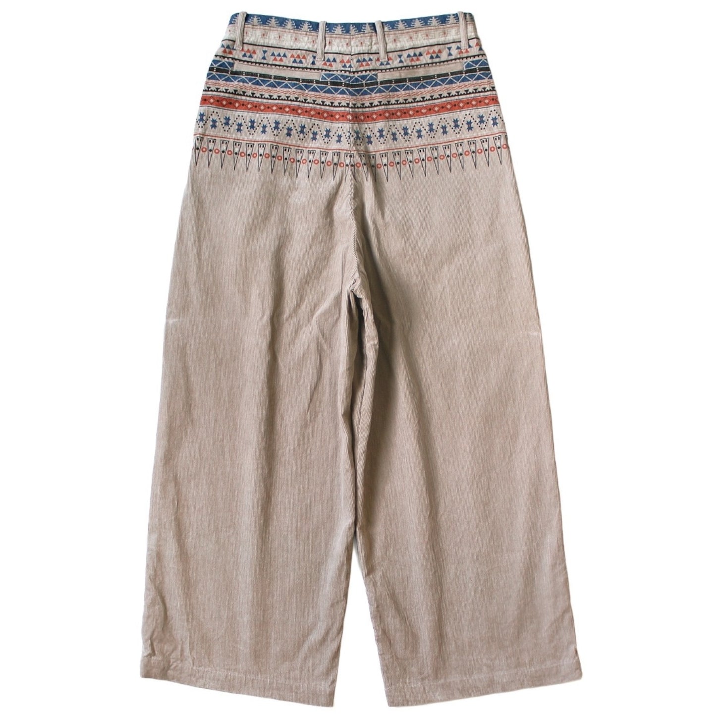 Kapital 14Wale Corduroy Tapered Pants (Town Craft Tribe Pattern)