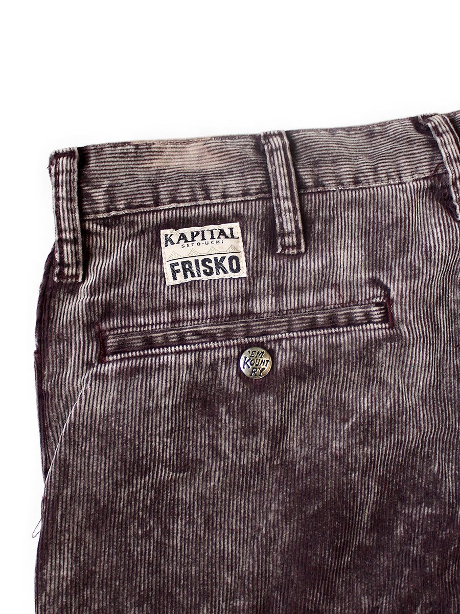 Kapital 14-Wale Corduroy 5P Frisko (Dirty Dyed)