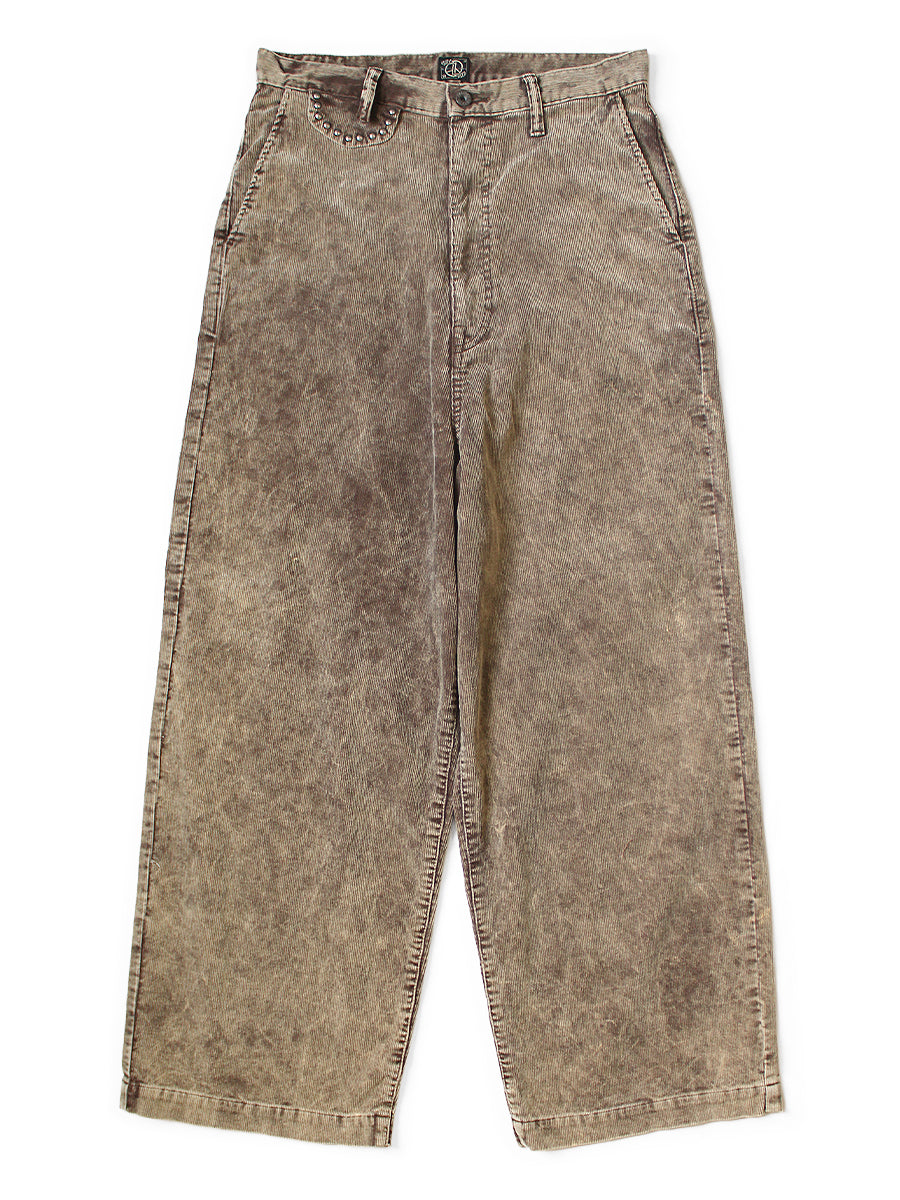 Kapital 14-Wale Corduroy Boogie Day Port Baggy Pants (Dirty Dyed)