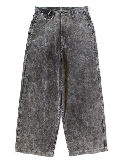 Kapital 14-Wale Corduroy Boogie Day Port Baggy Pants (Dirty Dyed)