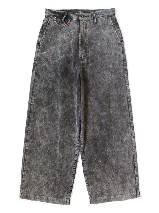 Kapital 14-Wale Corduroy Boogie Day Port Baggy Pants (Dirty Dyed)