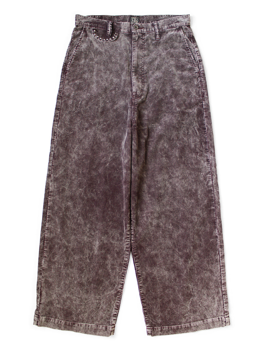 Kapital 14-Wale Corduroy Boogie Day Port Baggy Pants (Dirty Dyed)