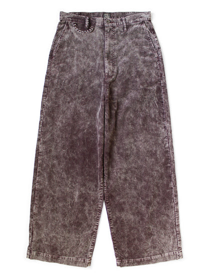 Kapital 14-Wale Corduroy Boogie Day Port Baggy Pants (Dirty Dyed)