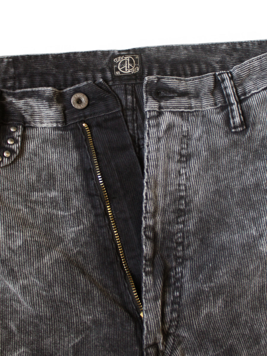 Kapital 14-Wale Corduroy Boogie Day Port Baggy Pants (Dirty Dyed)