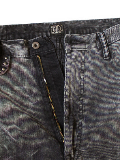 Kapital 14-Wale Corduroy Boogie Day Port Baggy Pants (Dirty Dyed)