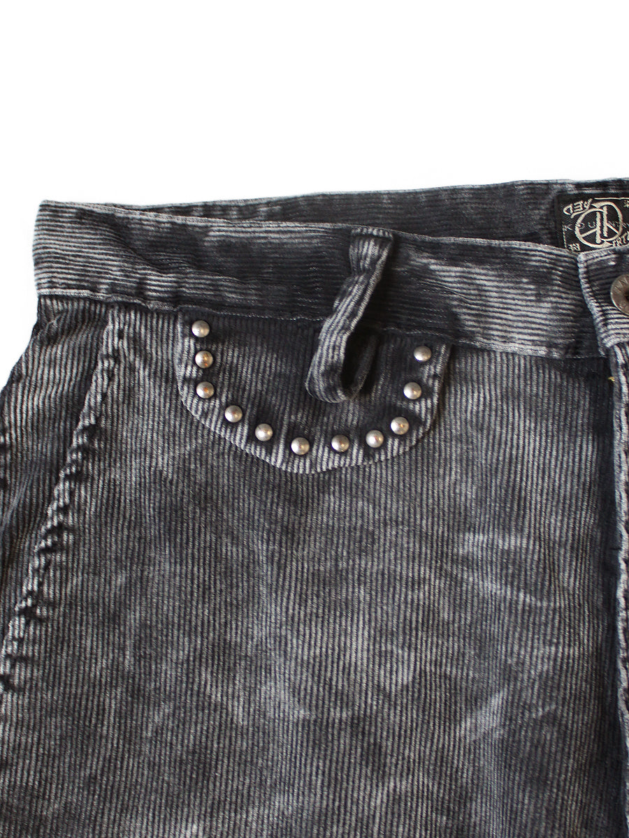 Kapital 14-Wale Corduroy Boogie Day Port Baggy Pants (Dirty Dyed)