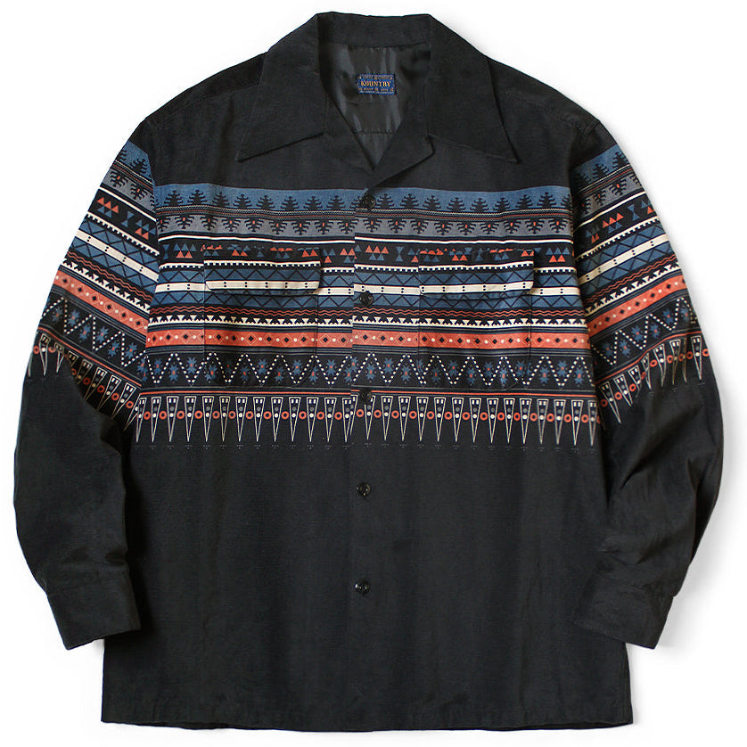 Kapital 18Wale Corduroy Board Shirt (Town Craft Tribe Pattern)