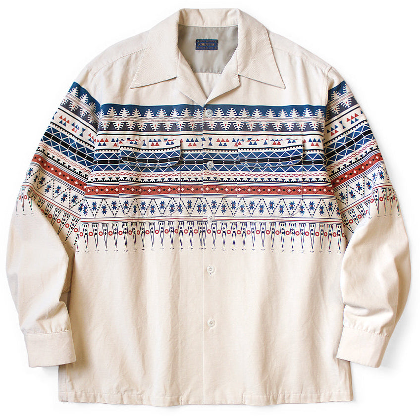 Kapital 18Wale Corduroy Board Shirt (Town Craft Tribe Pattern)