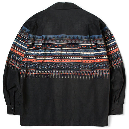 Kapital 18Wale Corduroy Board Shirt (Town Craft Tribe Pattern)