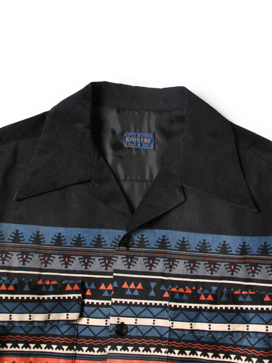 Kapital 18Wale Corduroy Board Shirt (Town Craft Tribe Pattern)