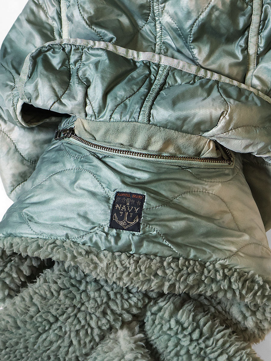 Kapital Quilted Nylon Unevenly Dyed Kesa Balaclava