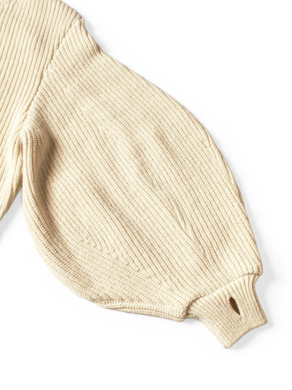 Kapital 5G Wool Rib Knit Belted Sleeve Sweater