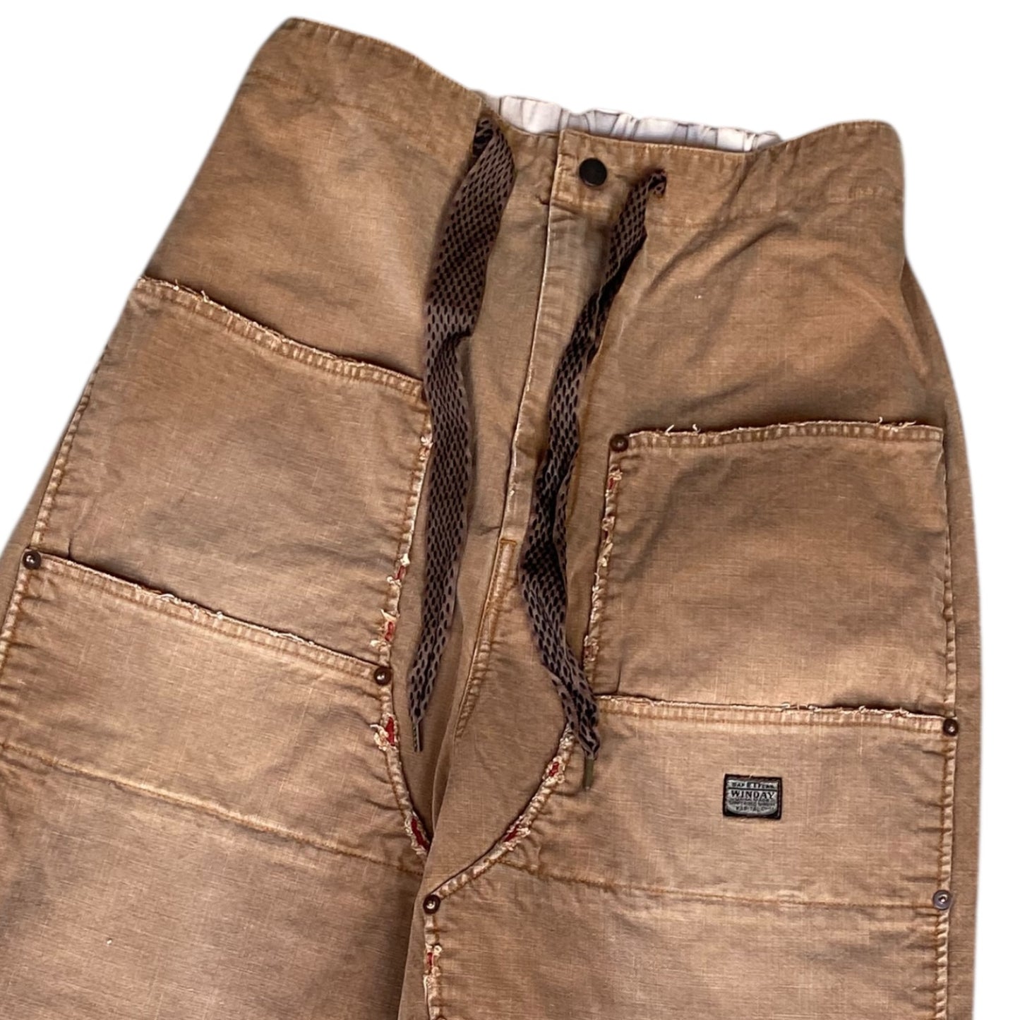 Kapital Canvas Double Knee Easy Baggy Pants (Hobo Damaged)