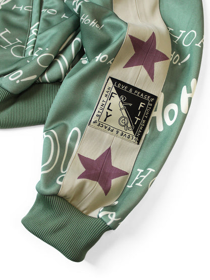 Kapital Smooth Jersey HOHOHO Pattern Tracksuit Jacket