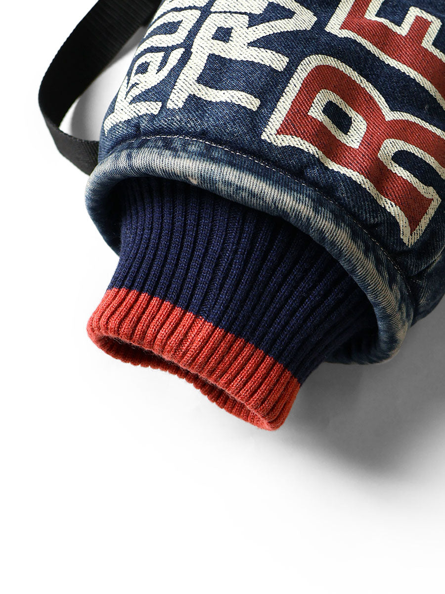 Kapital 14oz Denim Hand Muff (Denim Repair Print)