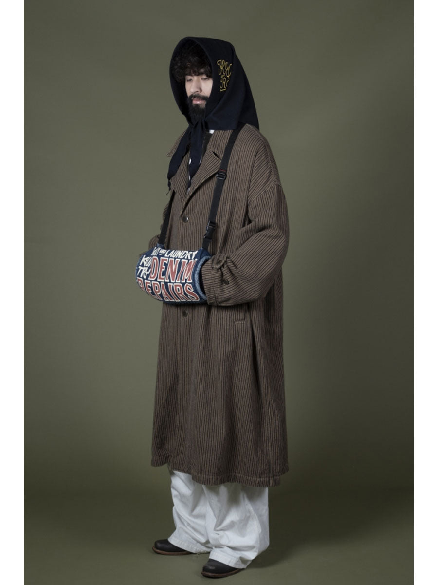 Kapital 14oz Denim Hand Muff (Denim Repair Print)