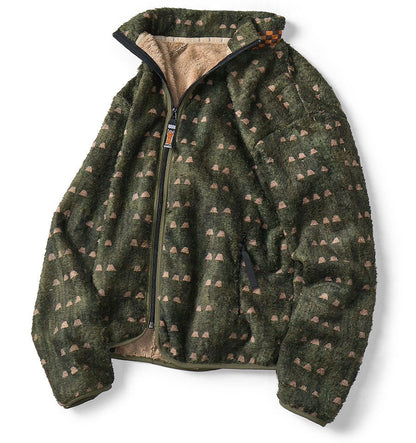 Kapital Iris Print Tume-Bashoh Fleece Zip Jacket