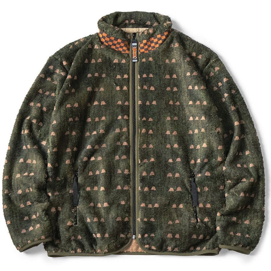 Kapital Iris Print Tume-Bashoh Fleece Zip Jacket