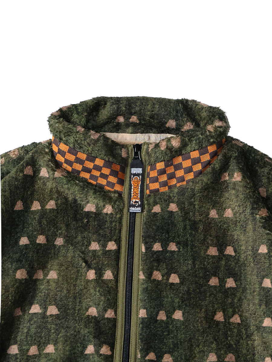 Kapital Iris Print Tume-Bashoh Fleece Zip Jacket