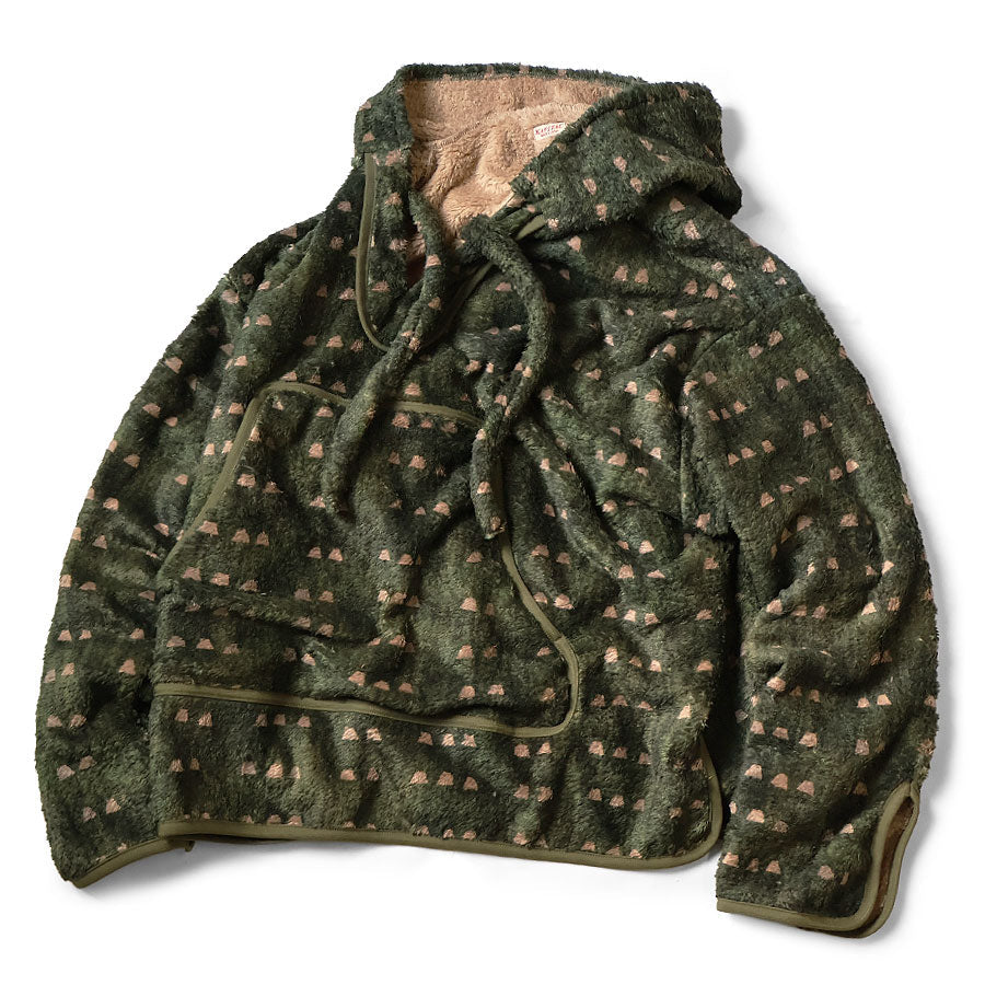 Kapital Iris Print Tsume-Shobu Fleece Baja Hoodie