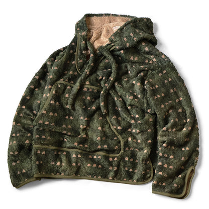 Kapital Iris Print Tsume-Shobu Fleece Baja Hoodie