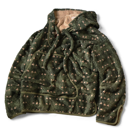Kapital Iris Print Tsume-Shobu Fleece Baja Hoodie
