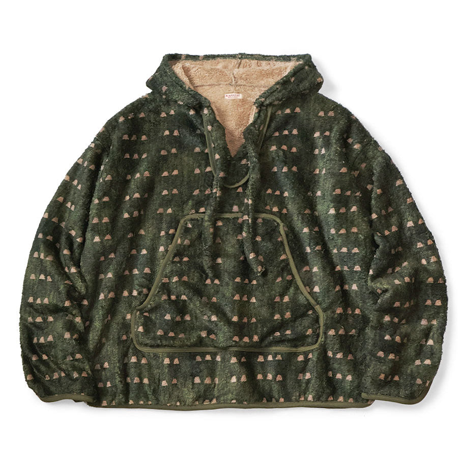 Kapital Iris Print Tsume-Shobu Fleece Baja Hoodie