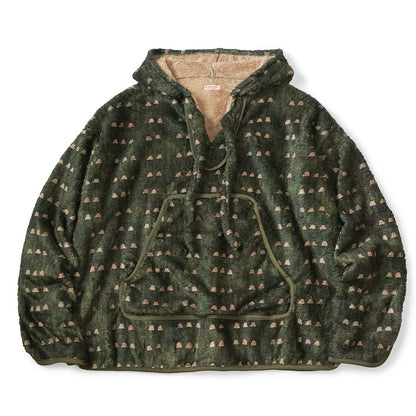Kapital Iris Print Tsume-Shobu Fleece Baja Hoodie