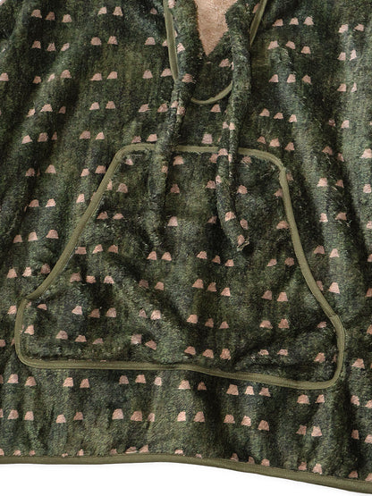 Kapital Iris Print Tsume-Shobu Fleece Baja Hoodie