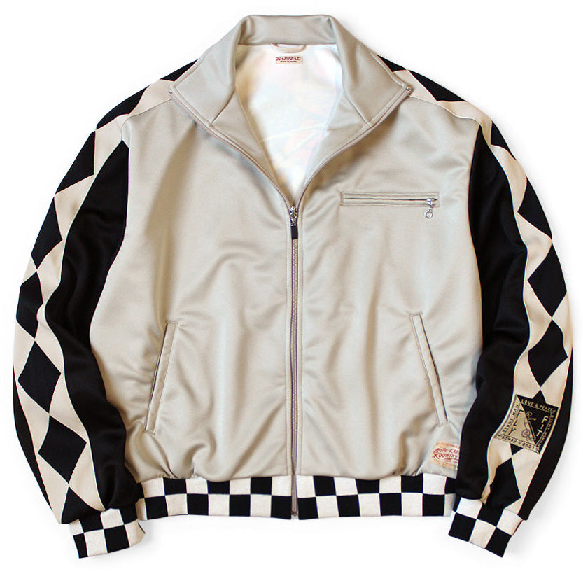 Kapital Smooth Jersey Cafe Racer Truck Track Jacket (Motocross Photo Print)