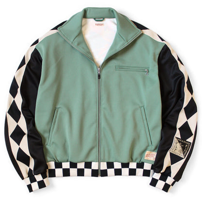 Kapital Smooth Jersey Cafe Racer Truck Track Jacket (Motocross Photo Print)