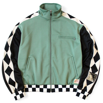 Kapital Smooth Jersey Cafe Racer Truck Track Jacket (Motocross Photo Print)