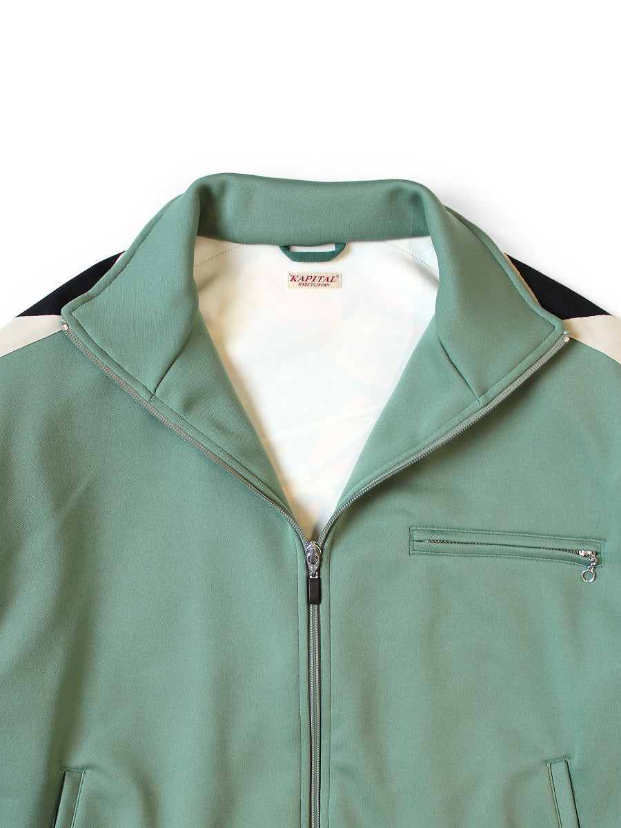 Kapital Smooth Jersey Cafe Racer Truck Track Jacket (Motocross Photo Print)