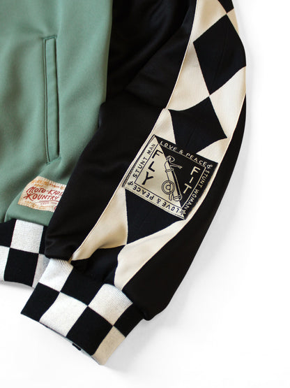 Kapital Smooth Jersey Cafe Racer Truck Track Jacket (Motocross Photo Print)