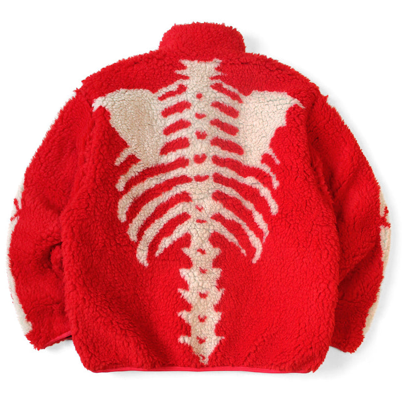 Kapital Bone Pattern Boa Fleece Reversible Blouson