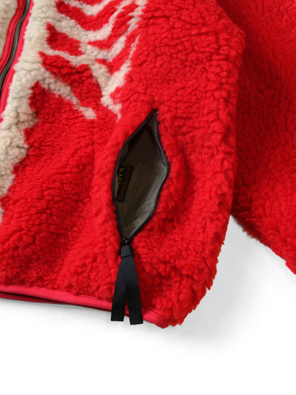 Kapital Bone Pattern Boa Fleece Reversible Blouson