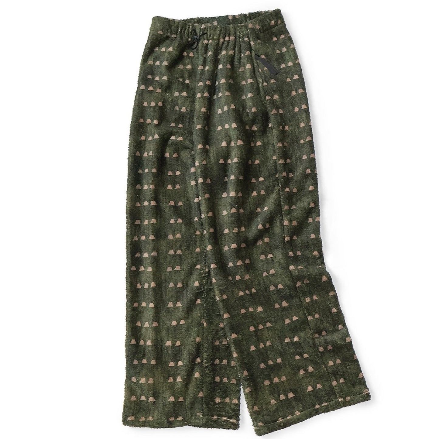 Kapital Iris Print Tume-Bashoh Fleece Easy Straight Pants