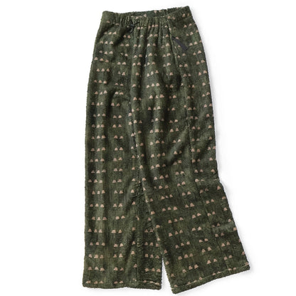 Kapital Iris Print Tume-Bashoh Fleece Easy Straight Pants