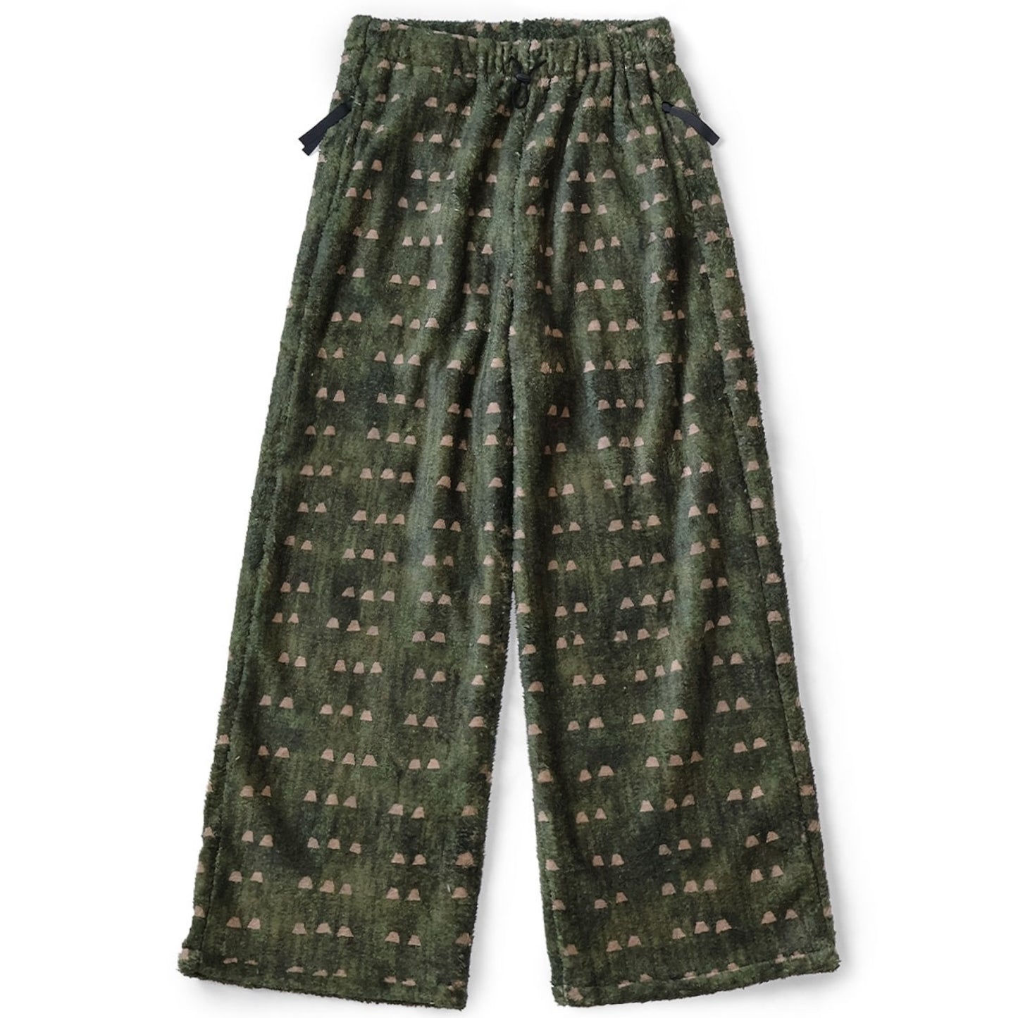 Kapital Iris Print Tume-Bashoh Fleece Easy Straight Pants