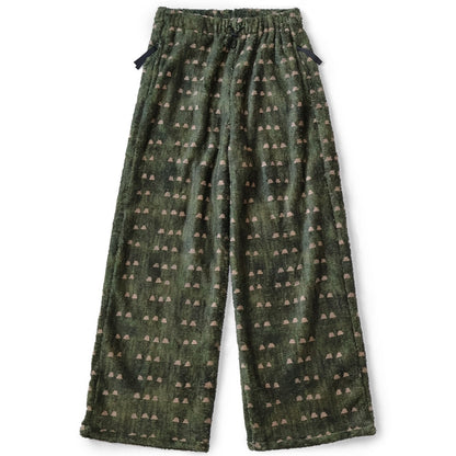 Kapital Iris Print Tume-Bashoh Fleece Easy Straight Pants